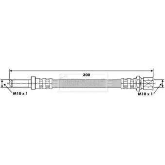 Flexible de frein BORG & BECK BBH6140