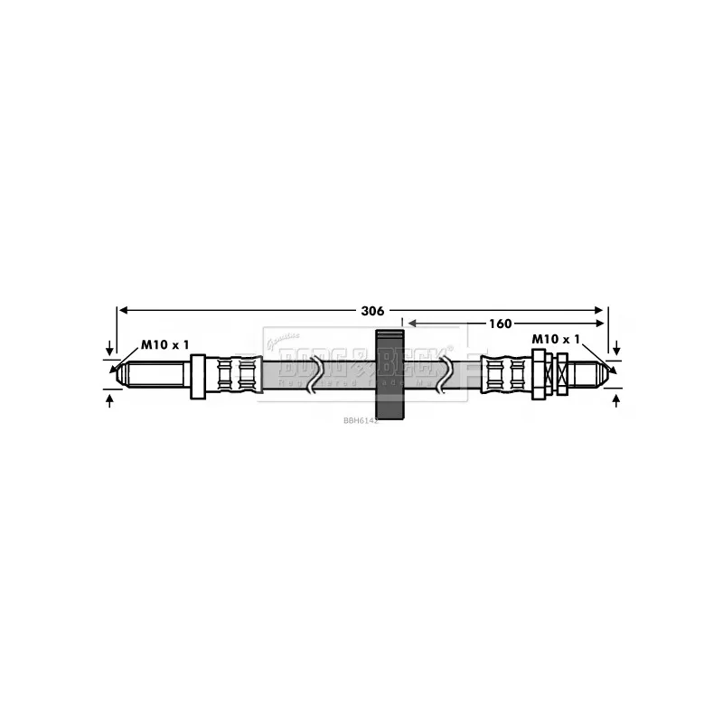 Flexible de frein BORG & BECK BBH6142