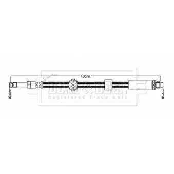 Flexible de frein BORG & BECK BBH6146