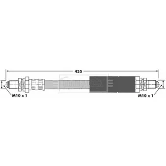 Flexible de frein BORG & BECK BBH6149