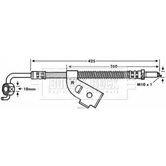 Flexible de frein BORG & BECK BBH6150