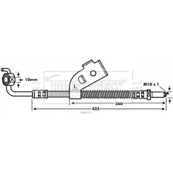 Flexible de frein BORG & BECK BBH6151