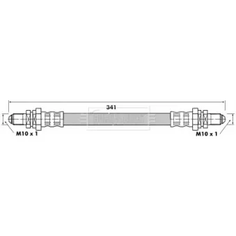 Flexible de frein BORG & BECK BBH6153