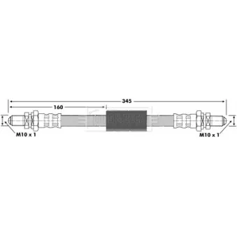 Flexible de frein BORG & BECK BBH6154