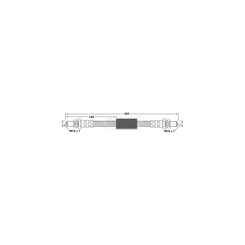Flexible de frein BORG & BECK BBH6154