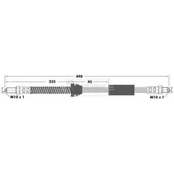Flexible de frein BORG & BECK BBH6155