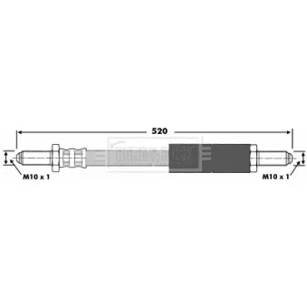 Flexible de frein BORG & BECK BBH6156