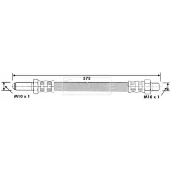 Flexible de frein BORG & BECK BBH6160