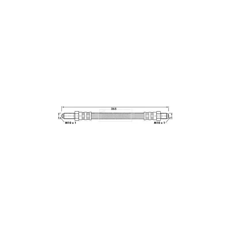 Flexible de frein BORG & BECK BBH6163