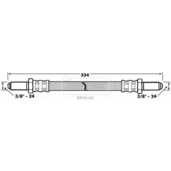 Flexible de frein BORG & BECK BBH6168