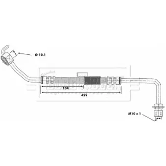 Flexible de frein BORG & BECK BBH6179
