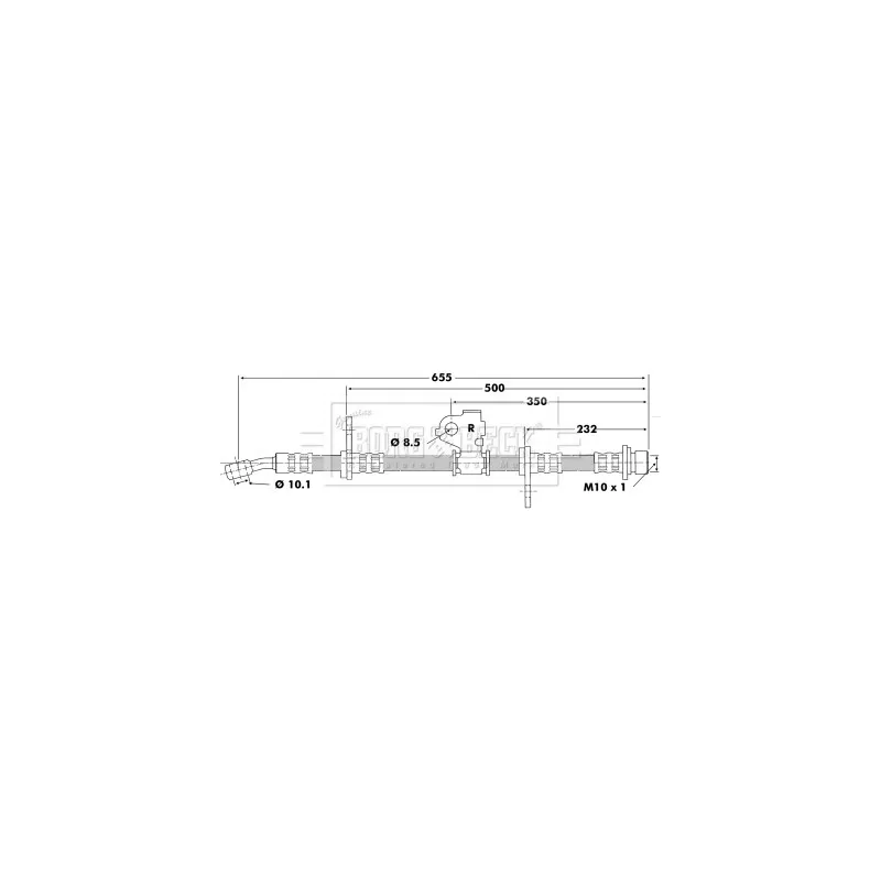 Flexible de frein BORG & BECK BBH6199