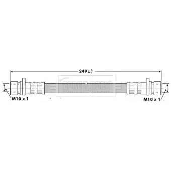 Flexible de frein BORG & BECK BBH6203