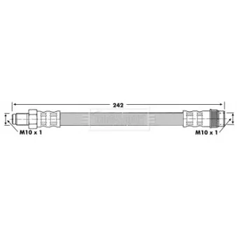 Flexible de frein BORG & BECK BBH6231