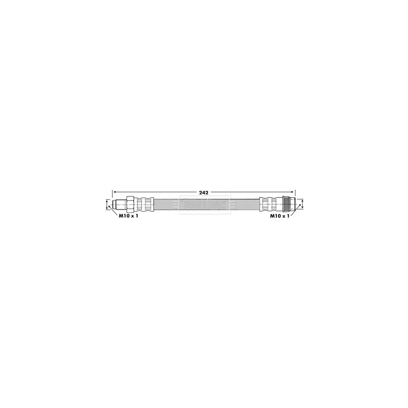 Flexible de frein BORG & BECK BBH6231