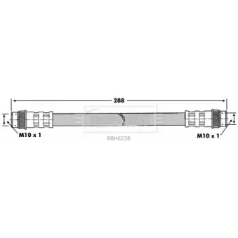 Flexible de frein BORG & BECK