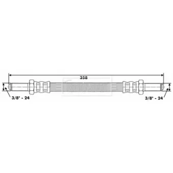 Flexible de frein BORG & BECK BBH6245