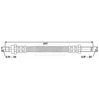 Flexible de frein BORG & BECK BBH6246