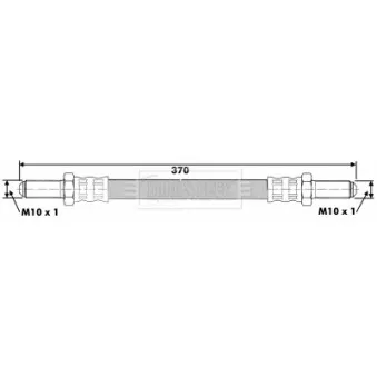 Flexible de frein BORG & BECK BBH6247