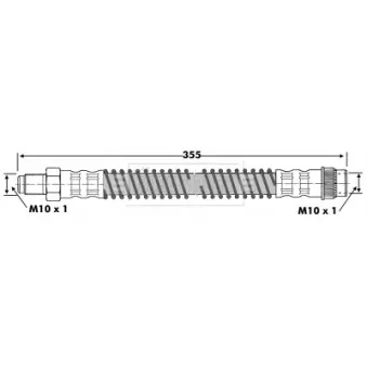 Flexible de frein BORG & BECK BBH6254