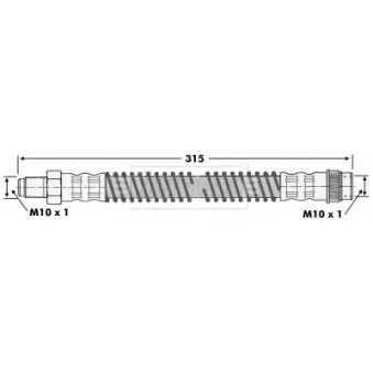 Flexible de frein BORG & BECK BBH6255