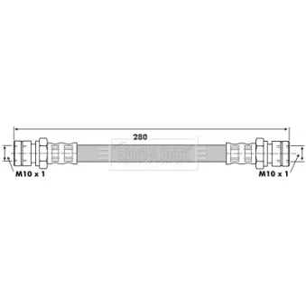 Flexible de frein BORG & BECK BBH6257