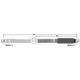 Flexible de frein BORG & BECK BBH6265