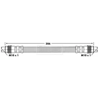 Flexible de frein BORG & BECK BBH6274