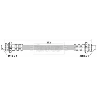 Flexible de frein BORG & BECK BBH6306