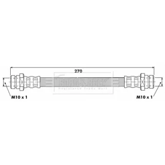 Flexible de frein BORG & BECK BBH6327