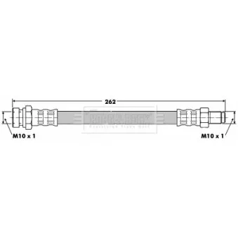 Flexible de frein BORG & BECK BBH6328