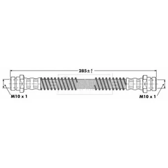 Flexible de frein BORG & BECK BBH6330