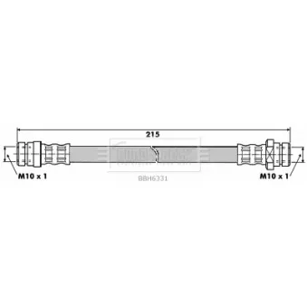 Flexible de frein BORG & BECK BBH6331