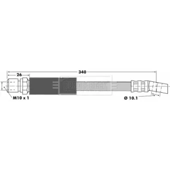 Flexible de frein BORG & BECK BBH6339