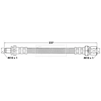 Flexible de frein BORG & BECK BBH6341