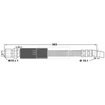 Flexible de frein BORG & BECK BBH6353
