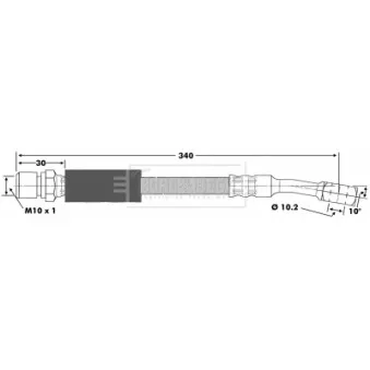 Flexible de frein BORG & BECK BBH6354