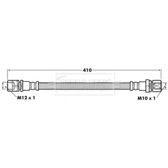 Flexible de frein BORG & BECK BBH6355