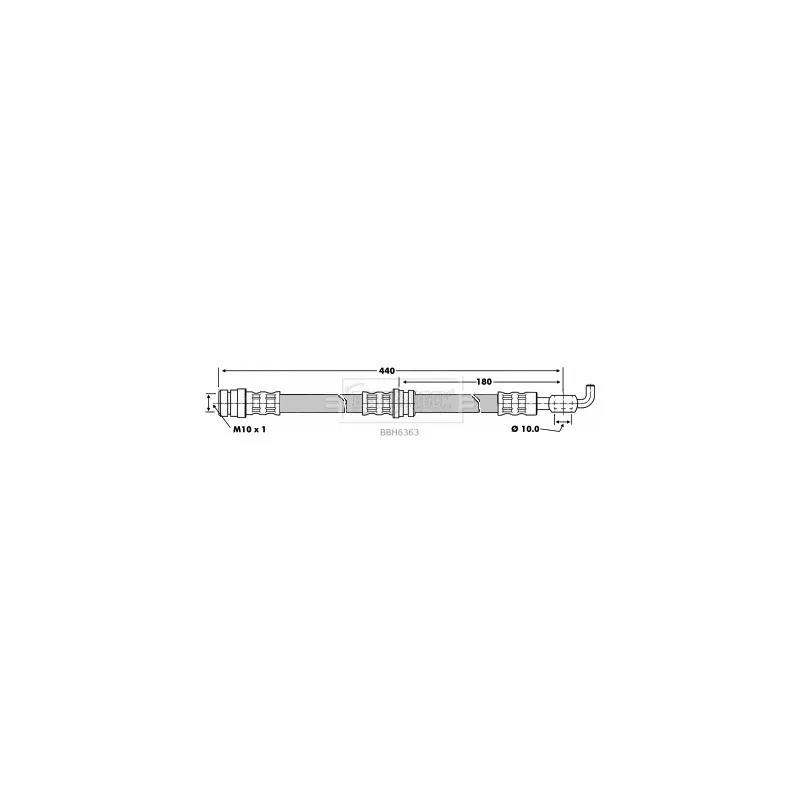 Flexible de frein BORG & BECK BBH6363