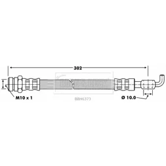 Flexible de frein BORG & BECK BBH6373