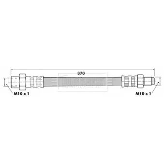 Flexible de frein BORG & BECK BBH6378
