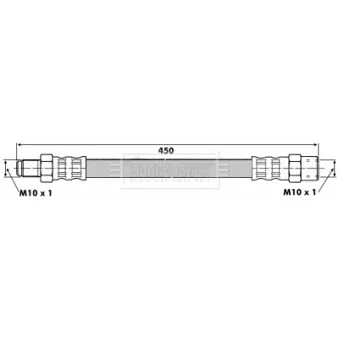 Flexible de frein BORG & BECK BBH6380
