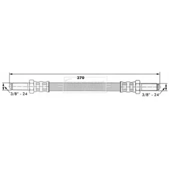 Flexible de frein BORG & BECK BBH6383