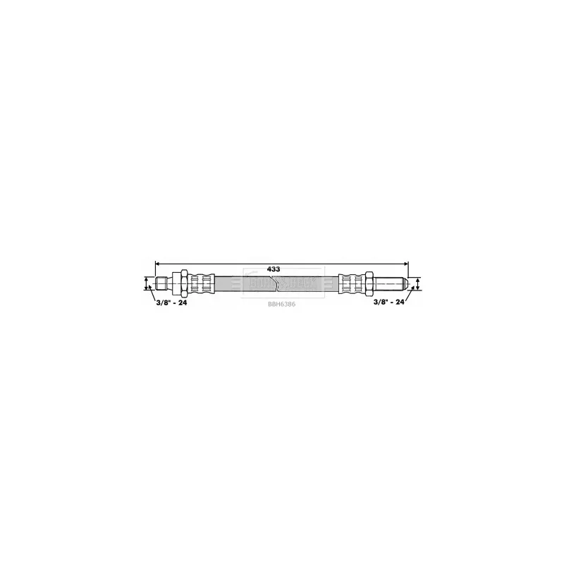 Flexible de frein BORG & BECK BBH6386