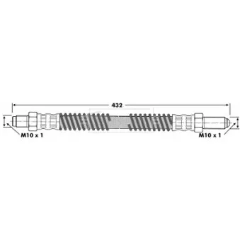 Flexible de frein BORG & BECK BBH6387