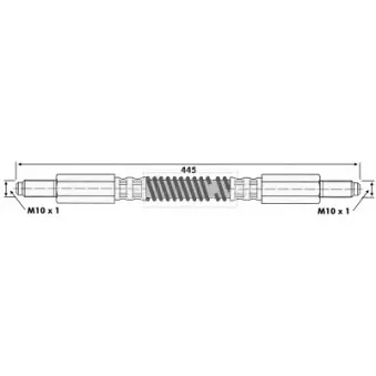 Flexible de frein BORG & BECK BBH6388