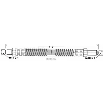 Flexible de frein BORG & BECK BBH6392