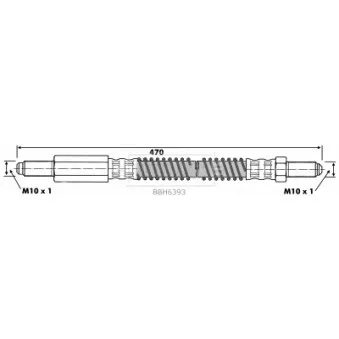 Flexible de frein BORG & BECK BBH6393