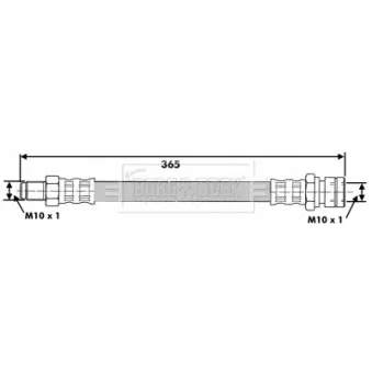 Flexible de frein BORG & BECK BBH6411