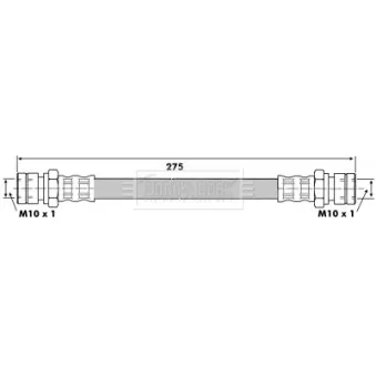 Flexible de frein BORG & BECK BBH6414